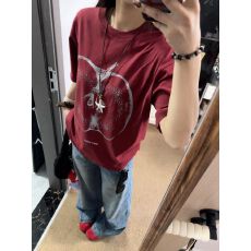 批发美式小众苹果纯棉短袖t恤女2026夏新款潮牌宽松半袖上衣