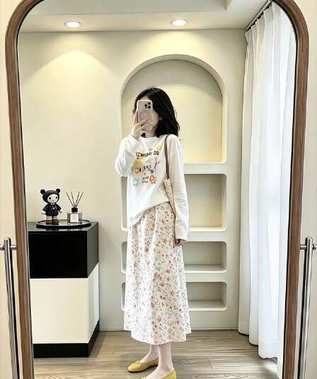 한 부서 달콤함 꽃무늬 자외선 차단 블라우스 긴팔 티셔츠 여성 여름 새로운 캐주얼 다용도 루즈핏 맨위 트렌디