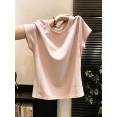 批发韩系女装时尚短袖<b class='q'>T</b><b class='q'>恤</b>女夏新款设计感修身圆领上衣潮