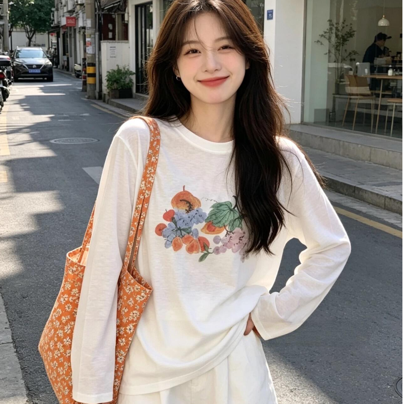 한 부서 프린트 티셔츠 자외선 차단 블라우스 여성 여름 2026 연령 감소 아름다운 자이언트 잘 생긴 ~ 중 작은 대중 아니요 명중 섹션 맨위