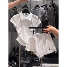 批发休闲运动套装女2026年夏季新款时尚刺绣收腰短袖T恤半身裙两件套