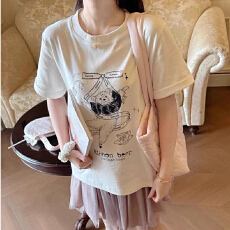 批发短袖上衣显瘦特<b class='q'>大码</b><b class='q'>女</b>装胖mm印花纯棉T恤