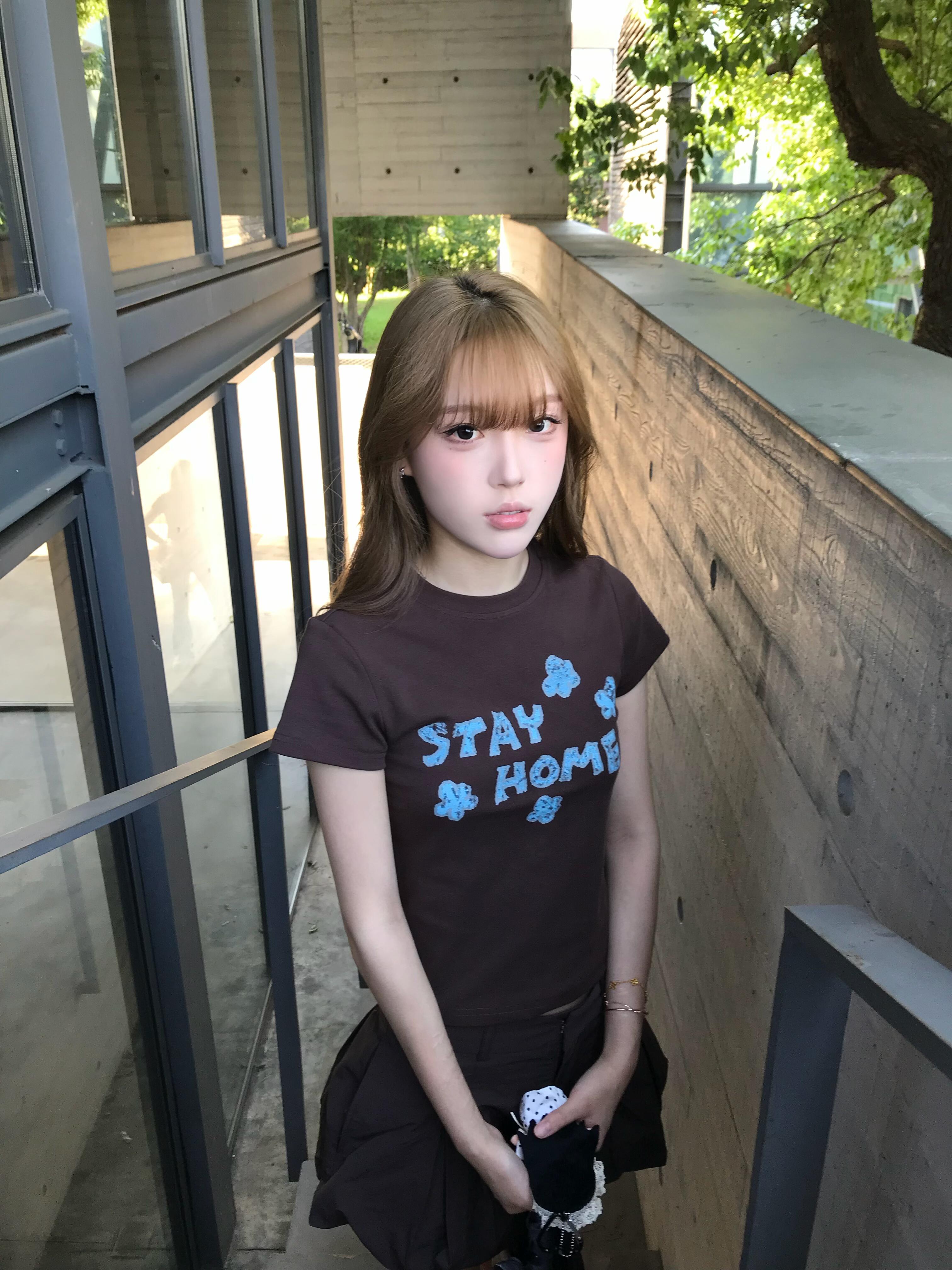 아메리칸 레트로 알파벳 프린트 반팔 티셔츠 여성 여름 다용도 몸매 가꾸기 슬림해 보이는 핫걸 쇼트 스타일 타이트 맨위 ins