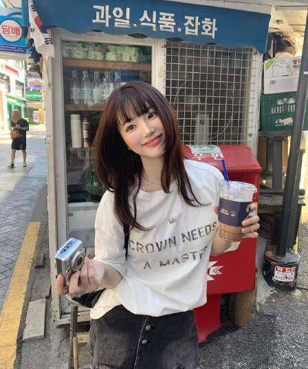 아메리칸 레트로 알파벳 반팔 티셔츠 여성 여름 새로운 캐주얼 다용도 루즈핏 패션 슬림해 보이는 맨위 트렌디