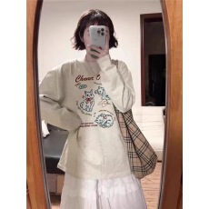 批发<b class='q'>纯棉</b>t恤长袖上衣女2026新款爆款早秋季设计感宽松春秋内塔<b class='q'>打底衫</b>