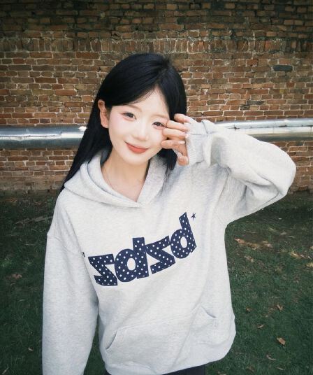 한 부서 도트 무늬 프린트 후드 티 스웨터 여성 봄 가을 디자인 센스 루즈핏 커플 맨위 트렌디