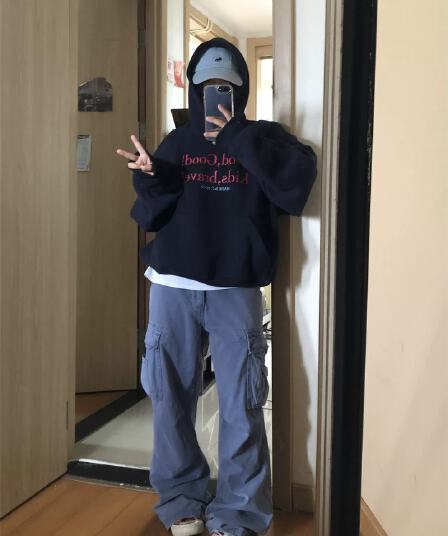 아메리칸 패치워크 후드 알파벳 후드티 여성 이른 가을 루즈핏 얇은 스타일 슬림해 보이는 느긋한 느슨함 센스 다용도 캐주얼 재킷