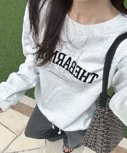 한 부서 ins 바람 조수 브랜드 알파벳 프린트 라운드 넥 후드티 여성 이른 가을 새로운 루즈핏 캐주얼 다용도 풀오버 맨위