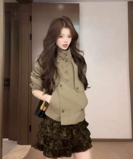 영국식 바람 이중 버튼 슬림해 보이는 바람막이 여성 코트 2026 년 봄 가을 새로운 작은 키 자이언트 잘 생긴