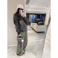 批发黑色复古水洗做旧纯棉长袖t恤女秋季街头印花<b class='q'>情侣</b><b class='q'>内</b>搭打底上衣