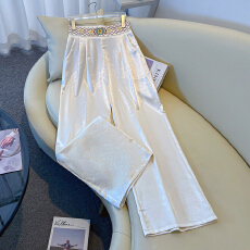 批发2026夏季新款绣花黑白<b class='q'>休闲</b>裤<b class='q'>长裤</b>