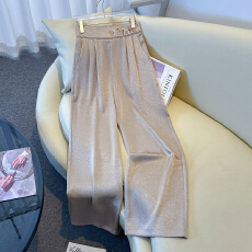 批发新款龟裂纹绣花裤子