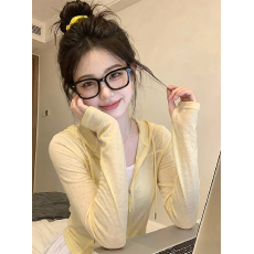 批发实价实拍~设计感双拉链头连帽衫防晒T恤2026<b class='q'>夏季</b>新款洋气薄款上衣