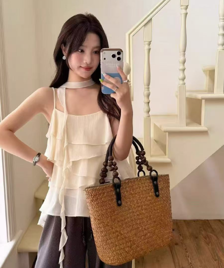 여행 휴가 바람 한 부서 케이크 행침 목 캐미솔 고유 한 디자인 센스 아름다운 다용도 심장 기계 맨위