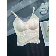 批发实拍不减 高品质 新款小吊带背心打底衫带胸垫甜辣文胸美背<b class='q'>内衣</b>