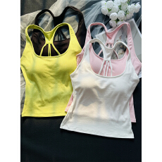 批发实拍不减 新款背后镂空小吊带背心打底带胸垫美背<b class='q'>内衣</b>