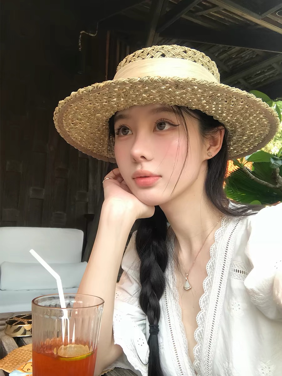 vasse 아름다움 게 화이트 면 소재 자수 레이스 나팔 소매 V넥 맨위 여성 봄 여름 허리 수축 스트랩 중간 소매 셔츠