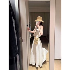 批发zilingo 米白色手工定位刺绣天丝人丝套装  套洗衣袋轻柔模式洗