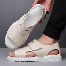 批发2025新款<b class='q'>夏</b>季休闲镂空凉鞋男鞋货号