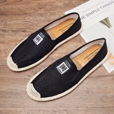 批发2025<b class='q'>夏</b>款帆布鞋渔夫鞋懒人鞋亚麻男鞋货号