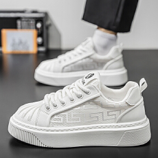 批发2025<b class='q'>夏季</b>新款网面休闲鞋厚底板鞋侧网透气<b class='q'>男鞋</b>货号