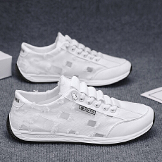 批发2025<b class='q'>夏季</b>新款帆布镂空板阿甘鞋<b class='q'>男鞋</b>货号