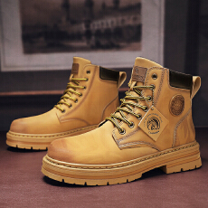 批发2025<b class='q'>冬</b>季新款大黄靴马丁靴男靴货号