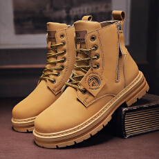 批发2025<b class='q'>冬</b>季新款大黄靴马丁靴男靴货号