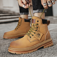 批发2025<b class='q'>冬</b>季新款大黄靴马丁靴男靴货号