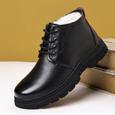 批发2025冬季新款加绒牛皮 男靴货号