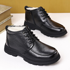 批发2025冬季新款真皮短靴男鞋货号