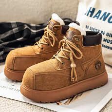 外贸跨境冬季新款加绒马丁潮鞋男鞋货号