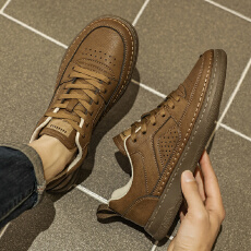 批发2026春季休闲复古舒适板鞋<b class='q'>男鞋</b>货号