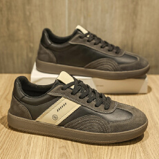 批发2026<b class='q'>夏季</b>新款皮面板鞋德训鞋<b class='q'>男鞋</b>货号