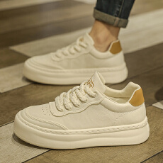 批发2026四季款实体店厚底时尚休闲小白鞋男鞋货号