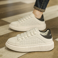 批发2026新款厚底时尚休闲小白鞋男鞋货号