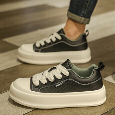 批发2026四季新款厚底时尚休闲小白鞋男鞋货号