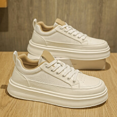 2025夏季新款时尚百搭透气厚底小白鞋板鞋男鞋货号