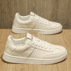 批发2026四季新款真皮时尚百搭休闲小白鞋男鞋货号