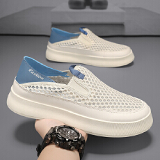 批发2026<b class='q'>夏季</b>新款镂空大网眼百搭板鞋<b class='q'>男鞋</b>货号