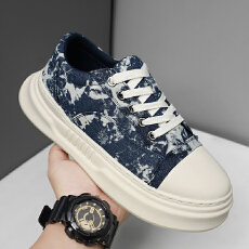 批发2026春季新款休闲牛仔布百搭男鞋 货号