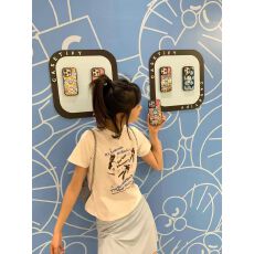 2026 纯棉印花夏季辣妹修身款短袖t恤女上衣