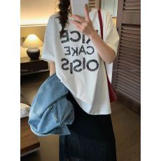 批发<b class='q'>短袖</b><b class='q'>t</b><b class='q'>恤</b><b class='q'>女</b>2026年夏季新款韩版宽松圆领休闲正肩印花上衣