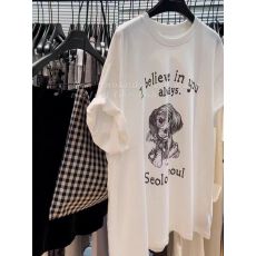 批发夏季新款美式休闲<b class='q'>字母</b>卡通印花短袖<b class='q'>t</b><b class='q'>恤</b>女宽松休闲上衣女