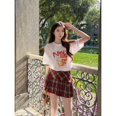 批发夏季新款美式休闲<b class='q'>字母</b>卡通印花短袖<b class='q'>t</b><b class='q'>恤</b>女宽松休闲上衣女