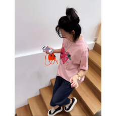 批发<b class='q'>纯棉</b>短袖<b class='q'>T</b><b class='q'>恤</b>女夏2026韩版新款设计感卡通宽松大码oversize上衣