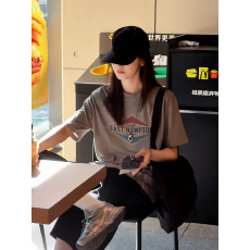 批发<b class='q'>纯棉</b>短袖<b class='q'>T</b><b class='q'>恤</b>女夏2026韩版新款设计感卡通宽松大码oversize上衣