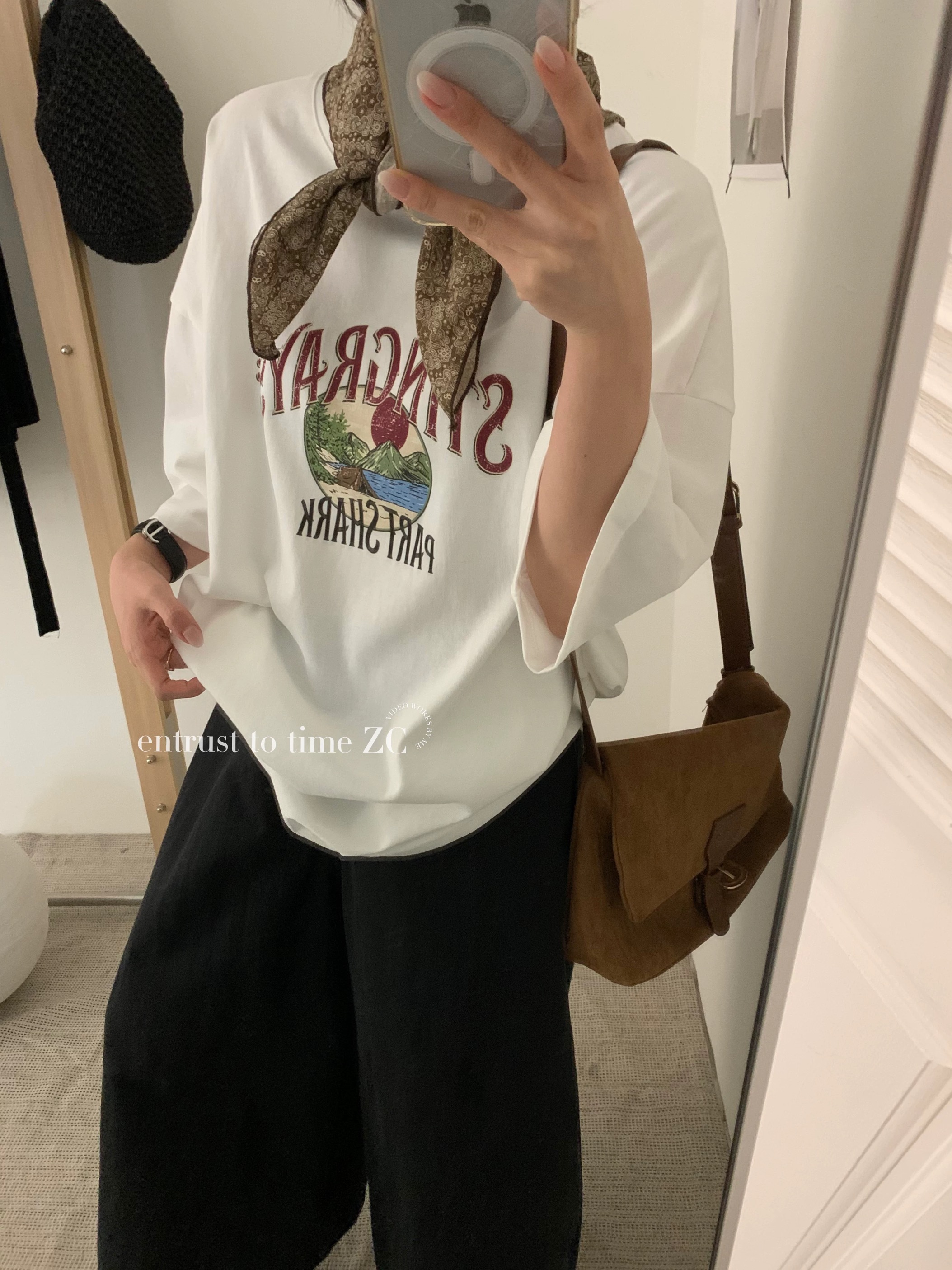 반팔 티셔츠 여성 2026 년 새로운 여름 한국 스타일 프린트 루즈핏 다용도 ins 인터넷 유명인 맨위