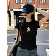 批发韩系白色短袖t恤女2026年新款夏季短款修身显瘦体恤百搭半袖上衣