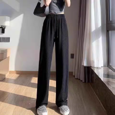批发阔腿裤女2026新款薄款慵懒松弛感裤子垂感直筒宽松休闲裤
